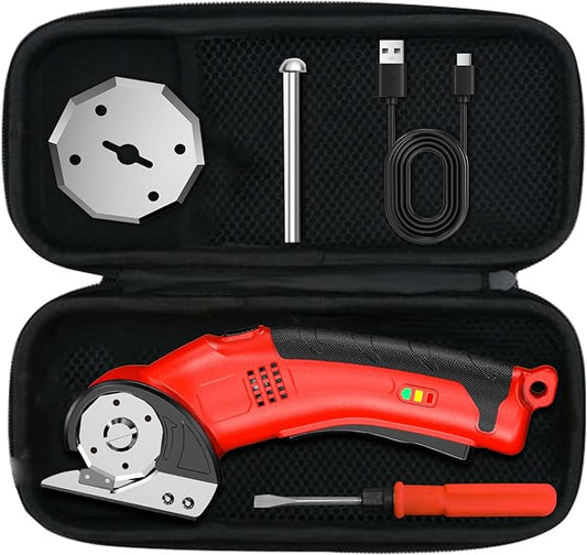 Cordless Electric Scissors Cutter Electric Scissors for Cardboard, Fabric,Carpet,Leather,Box