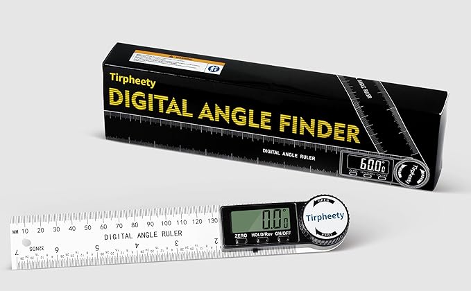 Digital Angle Finder Protractor, 3rd Generation Quick Display Angle Gauge Ruler, 7-Inch (200mm) Professional Measuring Tool for Woodworking, Carpentry, and Construction