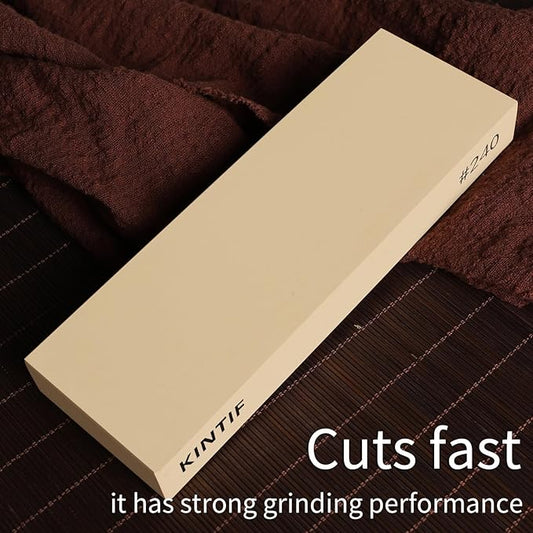 Whetstone Knife Sharpening Stone Cuts fast Splash and go No need to soak Rough Grit #240 Knife Sharpener…