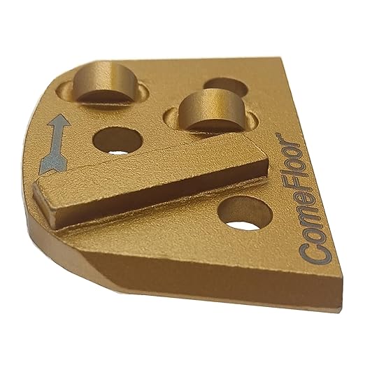 Diamond Grinding Disc for Concrete Thick Epoxy Coating Removal, Half Round PCD*2 w Carbide Cutter for Lavina and Edco Magnatrap Grinders, Counter-Clockwise, 9PCS
