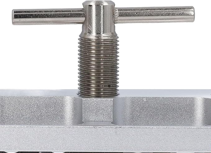 Self Centering Doweling Jig Kit Metric Adjustable Width Dowel Jig Kit for Straight Holes, Biscuit Joiner Set, 6 Bushings Power Tool Accessory Jigs for Straight Holes (Silver)