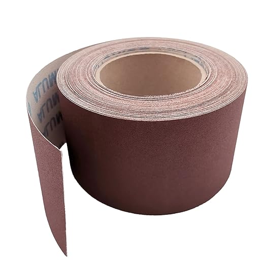 3 Inch x 49 Feet Emery Cloth Roll Aluminum Oxide Abrasive Paper Roll Continuous Sandpaper for Metalworking, Woodworker, Furniture Repair, Sanding (600 Grit)