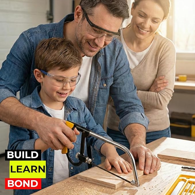 Power Path 7-Piece Multipurpose Mini Set ??Precision Hand Saw Kit with Blades for Wood, Metal, and Plastic Cutting ??Compact Hobby & DIY Coping Saw Tool Set