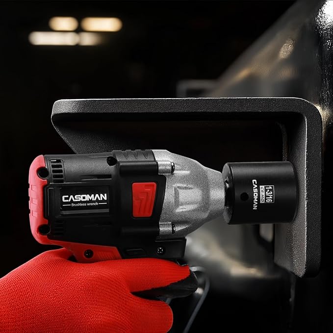 CASOMAN 1/2" Drive x 1-3/16" Impact Socket, 6-Point, SAE, CR-MO