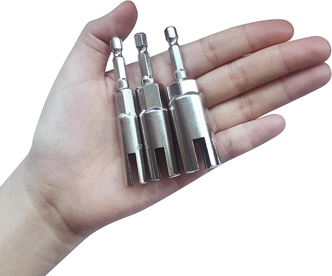 3 Pack竊?mm, 11mm,14mm) 1/4" hex Shank nut Driver Power Wing nut Drill bit Socket Tool Drive kit,wing nut driver,drill hange,For Hexagonal Shank Steel Drill Bit, For Screw Hole, C-hook Bolt, Q-Hanger