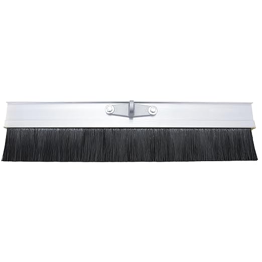 MARSHALLTOWN Aluminum Backed Concrete Broom for Finishing, Polypropylene Fibers, 24 Inch, Made in The USA, 423