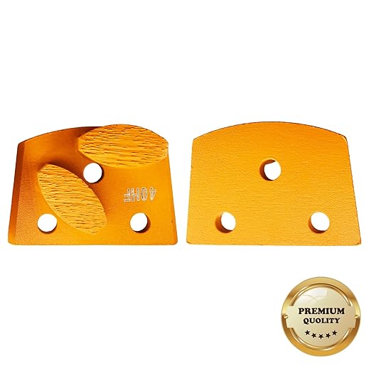 9 Pcs Pro Lavina Diamond Grinding Shoes Soft Bond for Hard Floor (Grit Optional), for Lavina Floor Grinding Machine (40 Grit - 2 Oval Segment S Bond for Hard Floor)