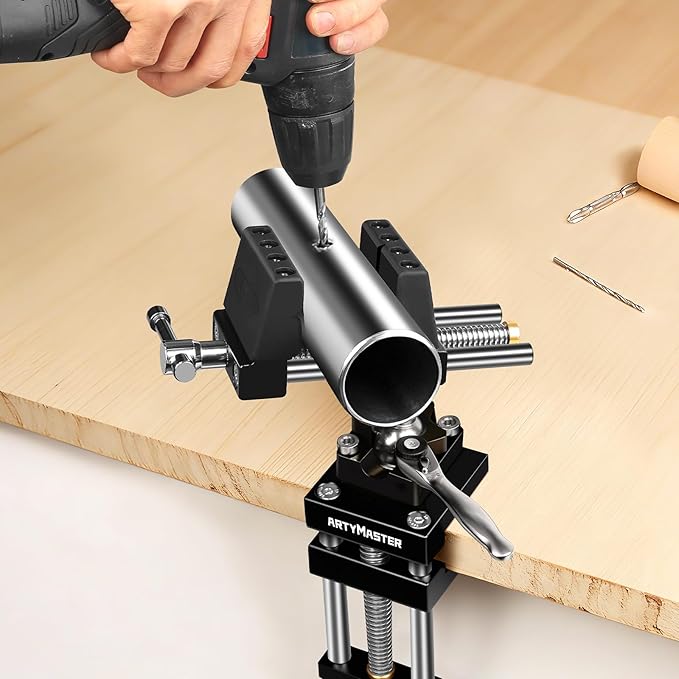ArtyMaster Vise 4-Inch 360째 Ball Joint Swivel Bench Vise, Heavy Duty Aluminum Clamp-On Workbench Vise with Quick Ratchet Lock, Silicone Jaw Pads, Ideal for Woodworking, Repair & DIY Projects (WT117A)