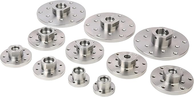 6" Wood Lathe Steel Faceplate, 1?쓝8TPI Spindle Thread Woodworking Machine Chuck Face Plate