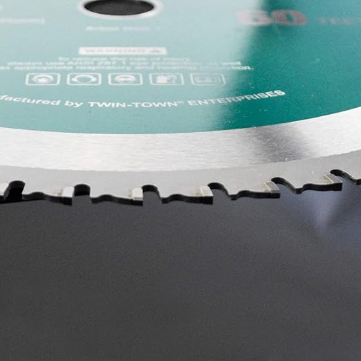 TOMAX 12 Inch 60 Tooth Industrial Level Steel and Ferrous Metal Saw Blade with 1 Inch Arbor