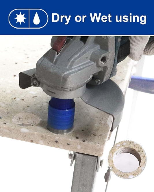 SHDIATOOL Diamond Drill Core Bits Set for Porcelain Hole Saw Cutter for Tile Marble Ceramic Granite 5/8-inch-11 6pieces(20/25/35/50/75/100MM)