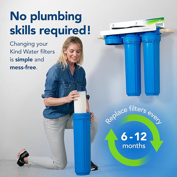 Kind Water 5-Micron Sediment Filter Replacement ??Kind & Evo E-1000/E-2000/E-3000 Whole House Systems ??Includes O-Ring & Lubrication ??6??2 Month Filter
