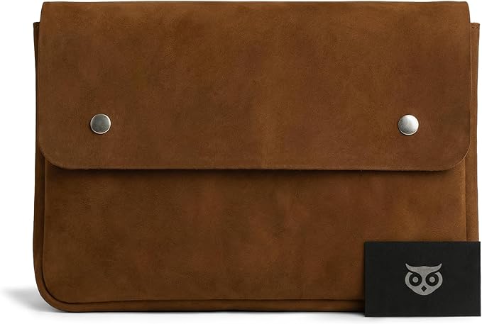Hide & Drink, Vintage Folder Document Holder, File Case, A5 Binder, Envelope Portfolio, Pencil Pouch, Full Grain Leather, Handmade, Swayze Suede