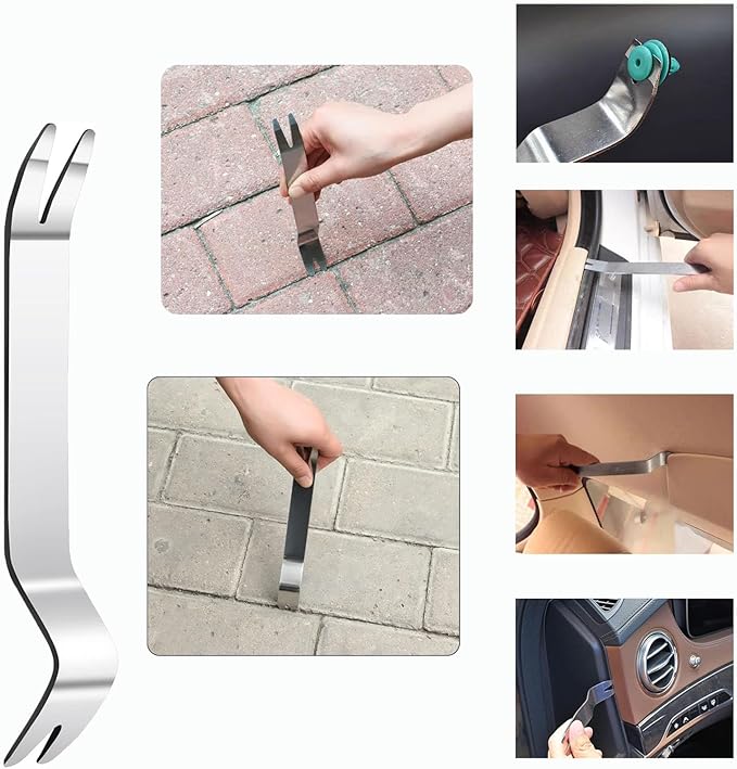 5pcs Upholstery Staple Remover Tool with Nail Puller Pliers Tack Puller Staple Puller, Nail Remover Tool for Furniture Floor Carpet Wall Wooden Case Photo Frame竊똝ipper Package.