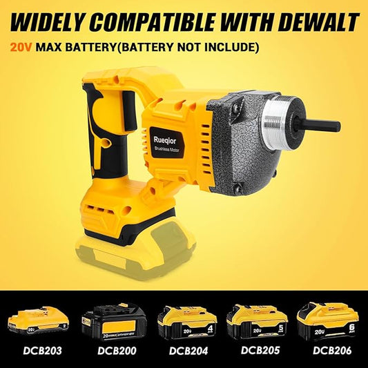 Handheld Concrete Vibrating Tool Compatible with Dewalt 20V Battery, 600W Cordless Concrete vibrator with 3.8FT Shaft Rod 5,500VPM Portable Pencil Cement Vibrarator Remove Air Bubble(No Battery)