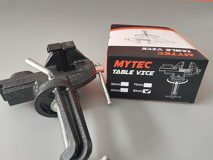MYTEC Home Vise Universal Rotate 360째 Work Clamp-On Vise, 3.2" black