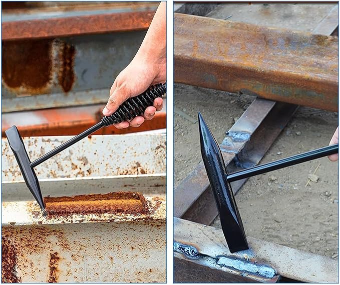 heyous Welding Chipping Hammer with Coil Spring Handle for Cleaning Removing Slag and Welding Residue