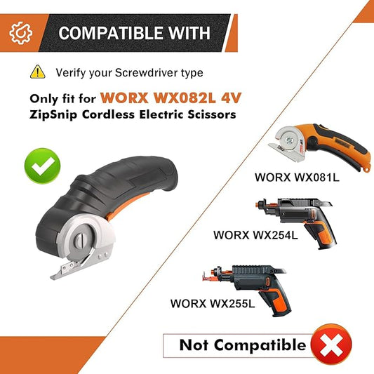 6V AC Power Adapter Charger Cord Only Compatible with Worx WX082L 4V ZipSnip Cordless Electric Scissors-5.28Ft/1.6Mtr UL Listed Charging Cable with Power Adapter