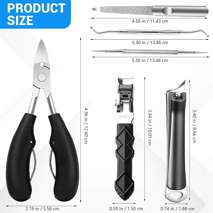 2026 Toenail Clippers for Seniors Thick Toenails, Angled Head Large Toe Nail Clippers for Thick Nails for Men, Heavy Duty Ingrown Toenail Clippers, Long Handle Slanted Nail Clippers Wide Jaw
