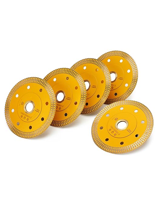 5Pcs/Box 4 Inch Super Thin Porcelain Saw Blade Tile Blades for Cutting Granite Marbles Tiles (4-5pcs)…