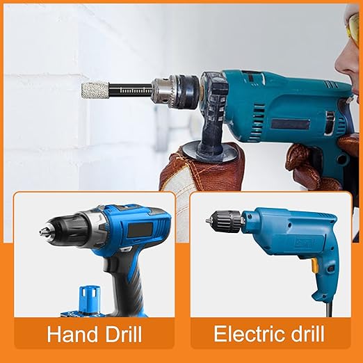 3 Packs Dry Diamond Drill Bits Set 9/16" 14mm Vacuum Brazed Diamond Hole Saws for Granite Tile Ceramic Marble Stone Glass and More Hard Materials (not for Wood), Round Shank with Storage Case