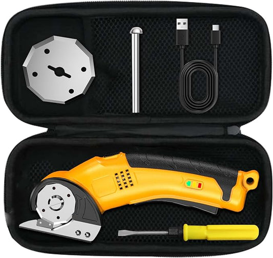 Cordless Electric Scissors Cutter Electric Scissors for Cardboard, Fabric,Carpet,Leather,Box