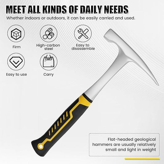 Sheet Metal Hammer, 16oz High Carbon Steel Tool, Precise Efficient Hvac Hammer, Single Handed Sheet Metal Pounder for Woodworking Pipe Work
