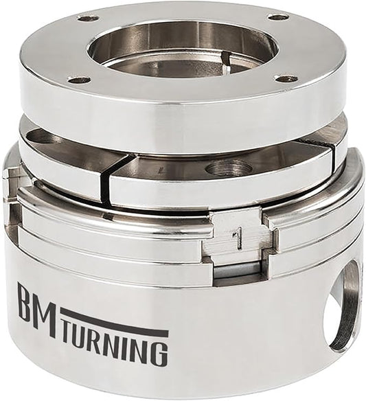 2" 50mm Faceplate Ring for Woodturning Lathe Chucks, allows the workpiece to be securely clamped by the chuck's dovetail jaws,Compatible with Super NOVA 2, G3.