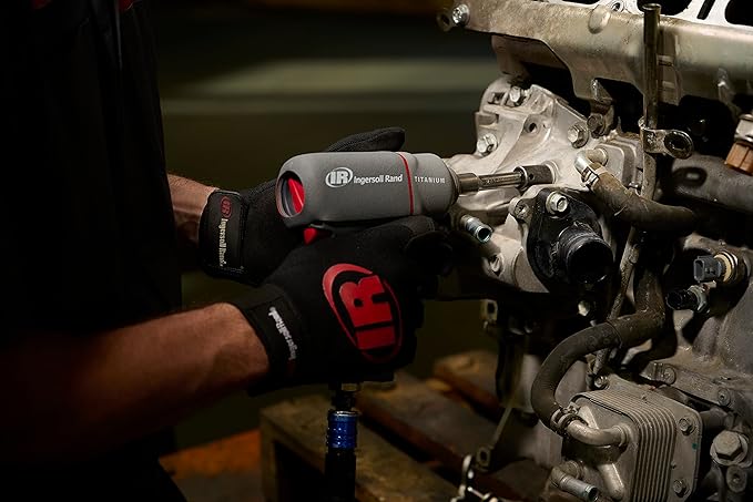 Ingersoll Rand 2115QTiMAX 3/8??Drive Air Impact Wrench, Quiet Tool, Lightweight 2.5 lb Design, Powerful Reverse Torque Output Up to 300 ft lbs, 7 Vane Motor, Max Control, Gray