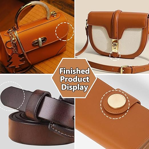 Murtenze 7 Pieces Leather Craft Tools, Half-Round Punch Cutter Punch Strap Belt, Wallet Bag DIY Handwork for Crafting/DIY Enthusiasts