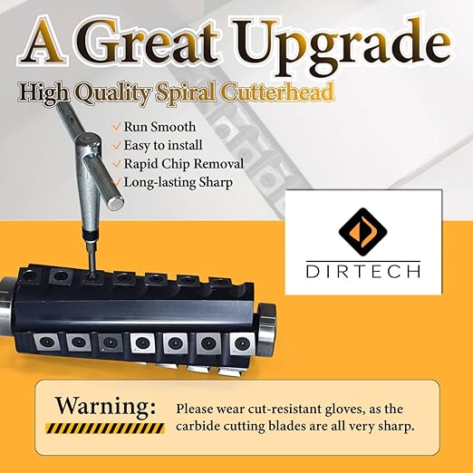 6 Inch Spiral Cutter Head for Jet 6??jj-6csdx Long Bed Jointer Woodworking Spiral Helical Cutterhead with 28 Pieces Reversible Carbide Inserts