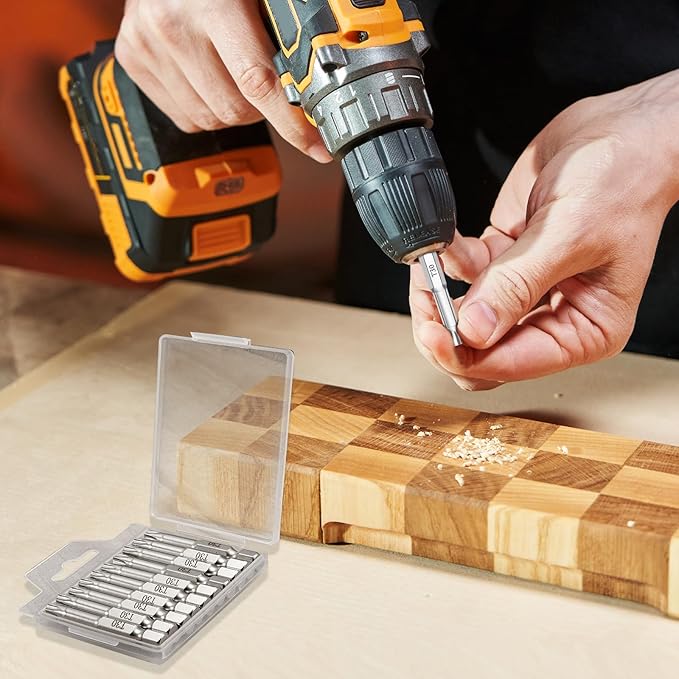 T30 Torx Bits(10-Pack 2 Inch), 1/4 Inch Hex Shank S2 Steel Magnetic star 6 Point Screwdriver bit set
