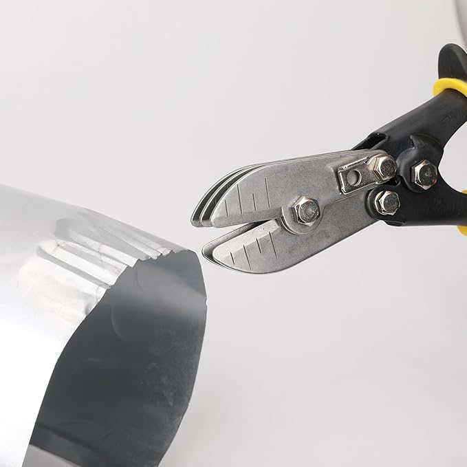 HURRICANE 5 Blade Sheet Metal Crimper. HVAC Crimping Tool for Ductwork, Downspouts & Stove Pipes. 9-1/2 inch Heavy-Duty Hand Crimper with Safety Lock. 5-Blade Sheet Metal Crimpers Tool