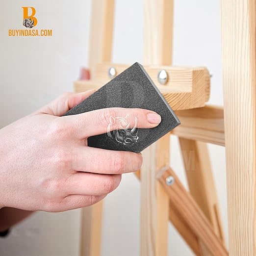 Indasa 50 PCS 9x11??Wet & Dry Sandpaper Sheets, 320 GRIT, Rhynowet Clog-Resistant Abrasive for Wood, Metal, Auto, Paint & Clear Coat Finishing, Sand Paper Aluminum Oxide, Plusline