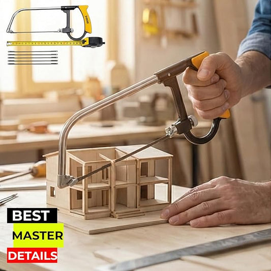Power Path 7-Piece Multipurpose Mini Set ??Precision Hand Saw Kit with Blades for Wood, Metal, and Plastic Cutting ??Compact Hobby & DIY Coping Saw Tool Set