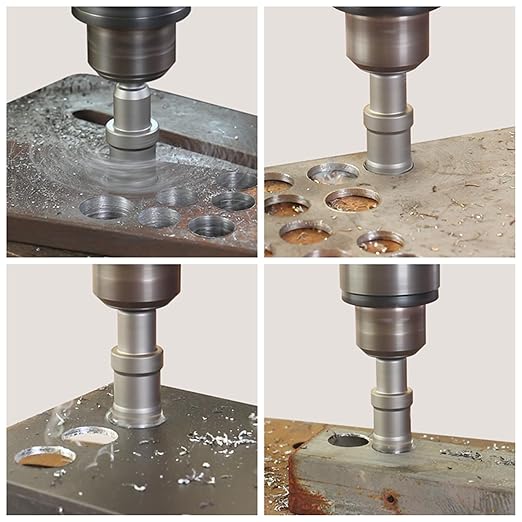 16PCS Carbide Hole Saw Kit, 5/8'' to 2'' Metal Hole Cutter with Pilot Drill, Holesaw for Hard Metal, Stainless Steel, Iron, Mild Steel, Aluminium, Alloy, Plastic, Fiberglass