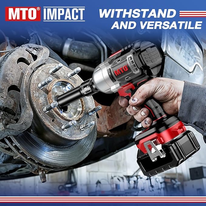 MTO 1/2" Drive 9mm Deep Impact Socket, 6 Pt. Metric Socket, CR-MO Steel & Anti-Corrosion Coating for Heavy-Duty Use