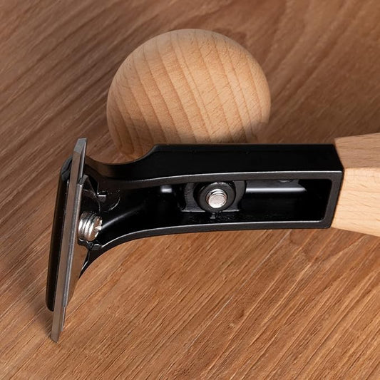 Premium Ergonomic Carbide Scraper ??2.5-inch YG10 Carbide Blade ??Comfortable Beech Wood Handle ??Professional Quality Paint Scraper Tool for Paint, Varnish, Glue & Rust Removal, Save time & effort