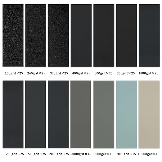 800 grit Sandpaper, Wet Dry Sand Paper 9 x 3.6 Inch for Wood Furniture Finishing, Metal Sanding and Automotive Polishing, 25 Sheets