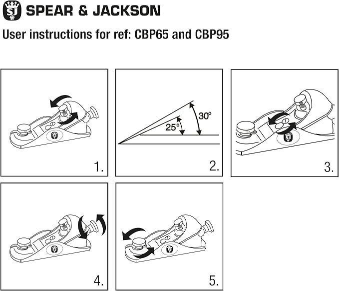Spear & Jackson CBP65 Carpenters 6 1/2 Block Plane