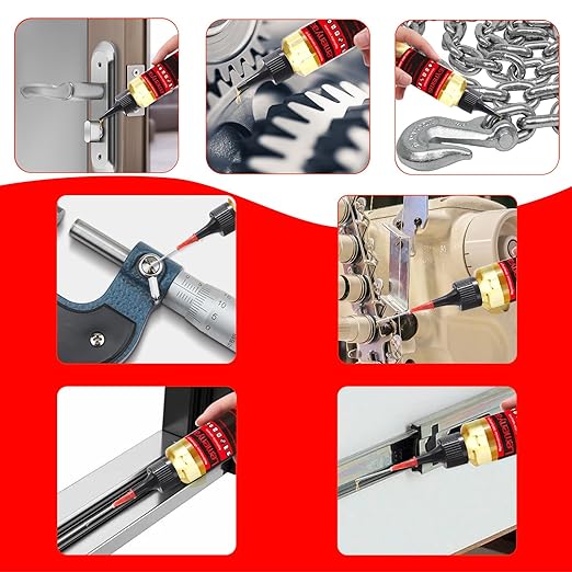 Door Hinge Lubricant ??2 OZ Silicone Oil with Built-in Nozzle Storage ??Non-Spray, No-Drip Formula for Squeaky Hinges, Locks, Garage Doors, Sliding Tracks & More ??Odorless & Rust-Resistant