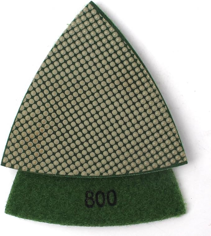 Diamond Triangle Sandpaper Sanding Pads for Oscillating Tools Marble Granite Glass Stone Polishing by Z-LION