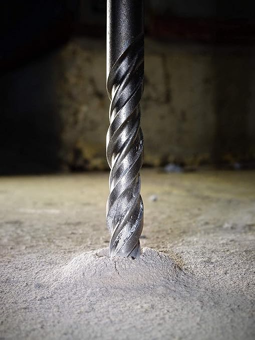 1/2 Inch x 18 Inch SDS Plus Rotary Hammer Drill Bit, Carbide Tipped for Brick, Stone, and Concrete (1/2" x 18")