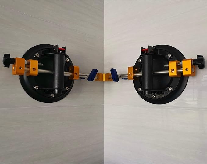 ZUOS Right Angle 90 Degree Countertop Seam Setter with 8" Suction Cup for Seam Joining & Leveling/Professional Countertop, granite竊?Stone, Marble Slab Installation. (2 PACK) (8" seam setter)