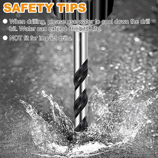 TITGGI 5/16" (10PCS) Masonry Drill Bit Set & Cement Drill Bits, Professional Concrete Drill Bit Set for Glass/Brick/Plastic/Cement/Wood/Tile/Etc, Industrial Strength Carbide Drill Bit Tip