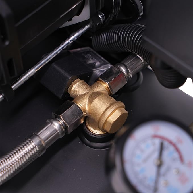 MZB 13.2 Gallon Ultra Quiet Air Compressor 115Psi Steel Tanks Oil Free Air Compressor Ideal for Tire Inflation Pneumatic Tool Spray Painting 72dB Noise Level