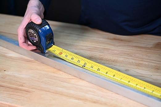 Century Drill & Tool's Big Blue Tape Measure - 33-Foot, Durable and Accurate Measuring Tape with Magnetic Tip for Easy Use, Perfect for DIY and Professional Projects