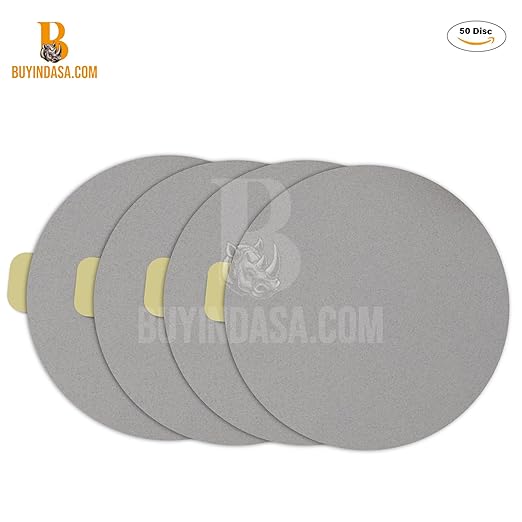 Indasa 6" 100 PCS PSA Sanding Discs ??Rhynostick 150 Grit / 100 Discs ??Self-Adhesive Sticky-Back Sandpaper for DA Sander, Automotive, Wood, Metal, Paint, Whiteline