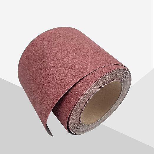 120 Grit Sandpaper Roll 4.5'' Wide 10Yard (= 71Pcs 1/4 Sheet Sandpaper) Abrasive Emery Cloth Sand Paper Roll for Dry Wet Sanding Polishing Wood Metal Glass Automotive Furniture PVC Primers (120 Grit)