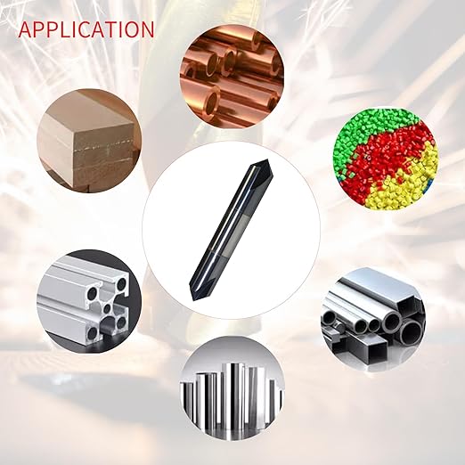 1/2" Chamfer Mill Solid Carbide End Mill,1/2" Cutting Diameter, 3" Overall Length, 4 Flute, 90째 Chamfer Angle, Chamfer Mill, Double End,AlTiN Coated,for Medium Hardness Materials